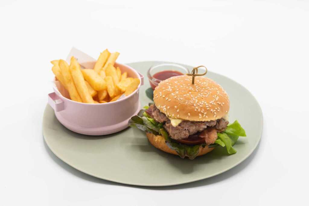 64. Charcoal Australian Angus Burger