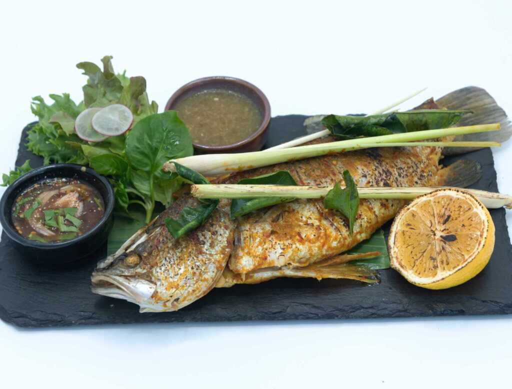 0014 45. Chargrilled Sea Bass