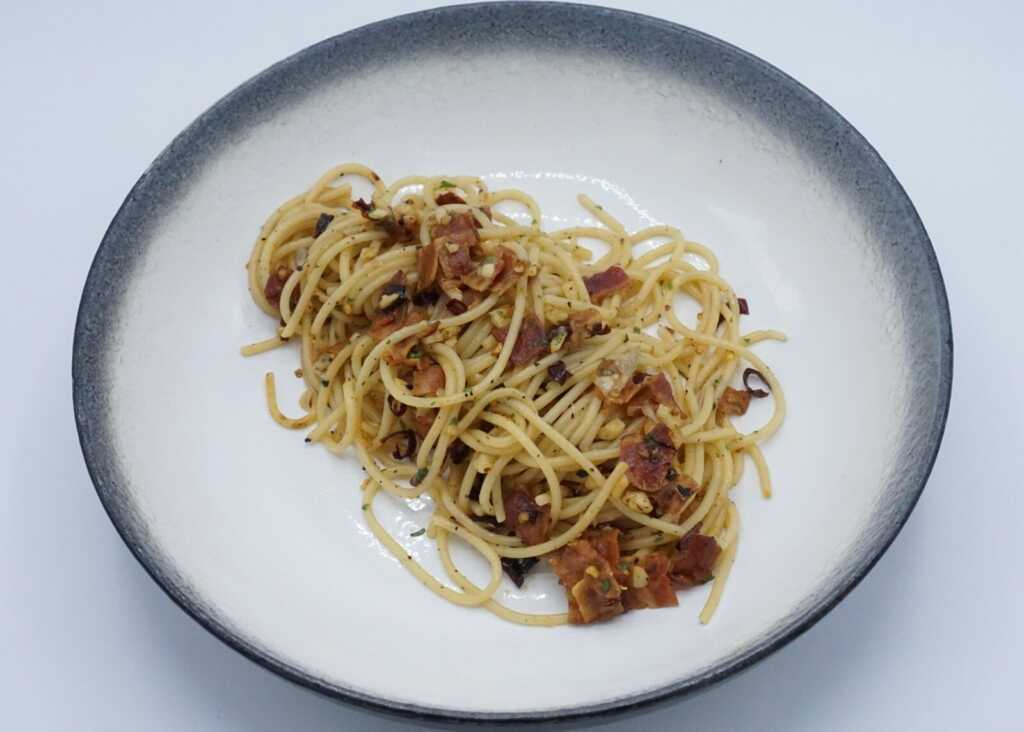 Spaghetti Aglio Olio Bacon